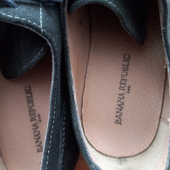 Men’s Banana Republic Mens Suede Leather Oxford Dress Shoe Gray Sz US 9M - Picture 4 of 7